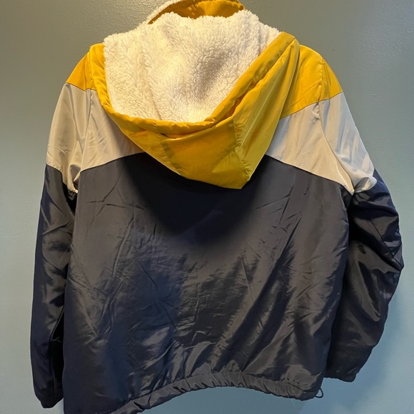 Vintage Windbreaker Jacket - Yellow, White, and Black - Picture 2 of 4